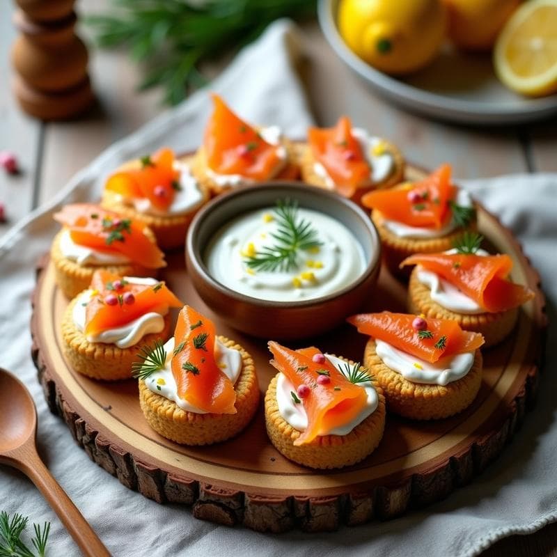 Rollitos de Lino y Salmón Ahumado: Aperitivo Escandinavo Alto en Omega-3 en 10 Minutos