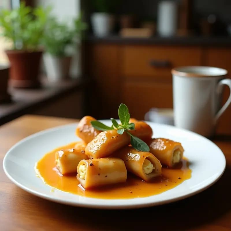 Rollitos de Lomo de Cerdo Rellenos de Ciruelas y Nueces con Glaseado de Miel: Receta Rumana en Horno