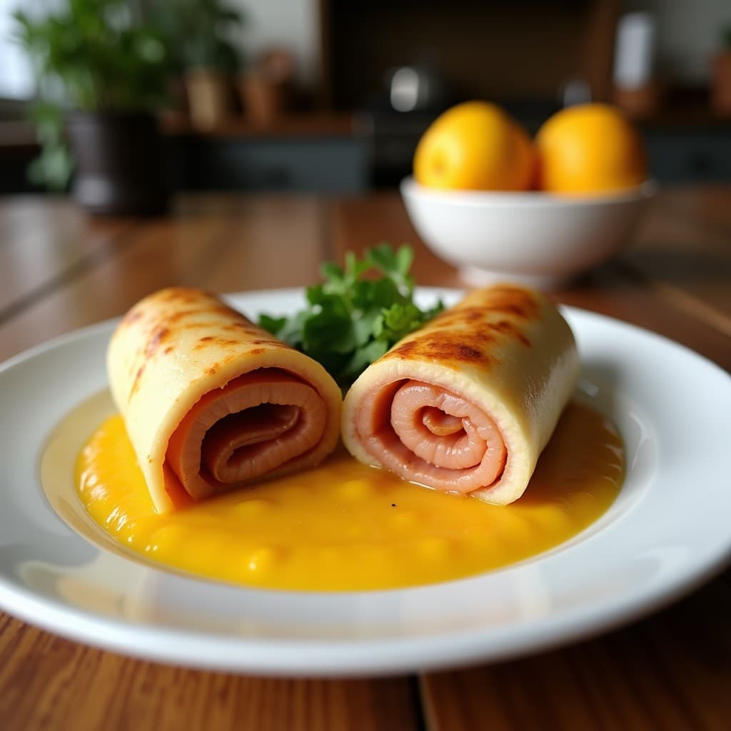 Rollitos de Lomo de Cerdo con Puré de Manzana y Canela: Receta Portuguesa en Airfryer
