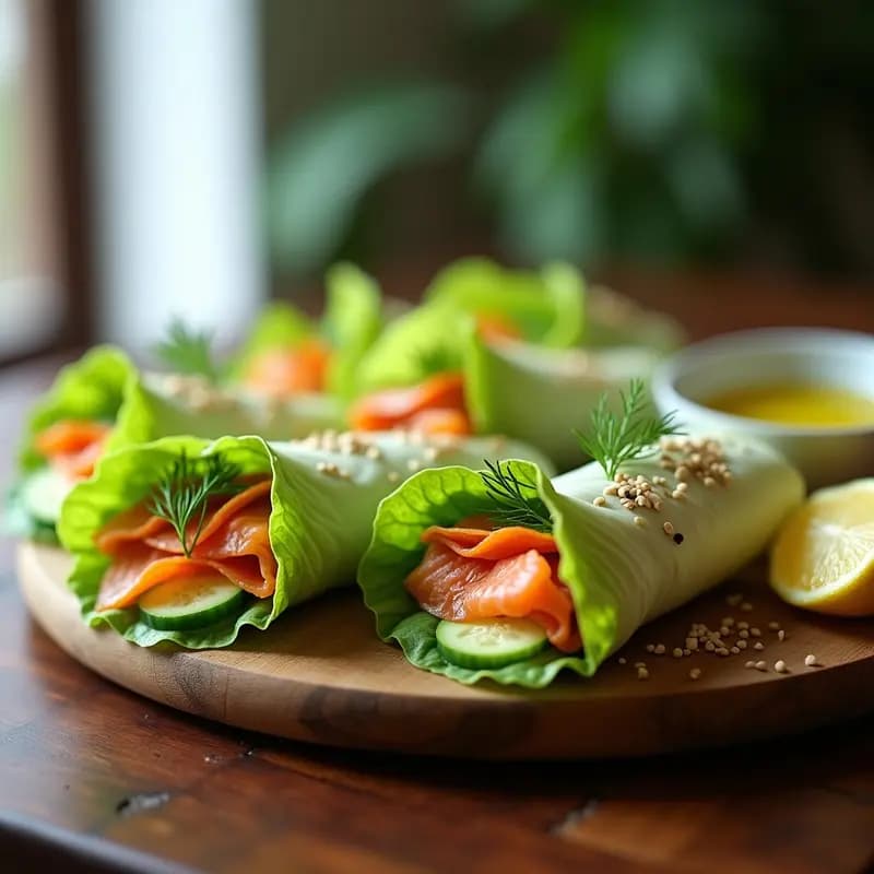 Rollitos de Primavera de Aguacate y Salmón Ahumado: Receta Crudivegana con Toque Escandinavo