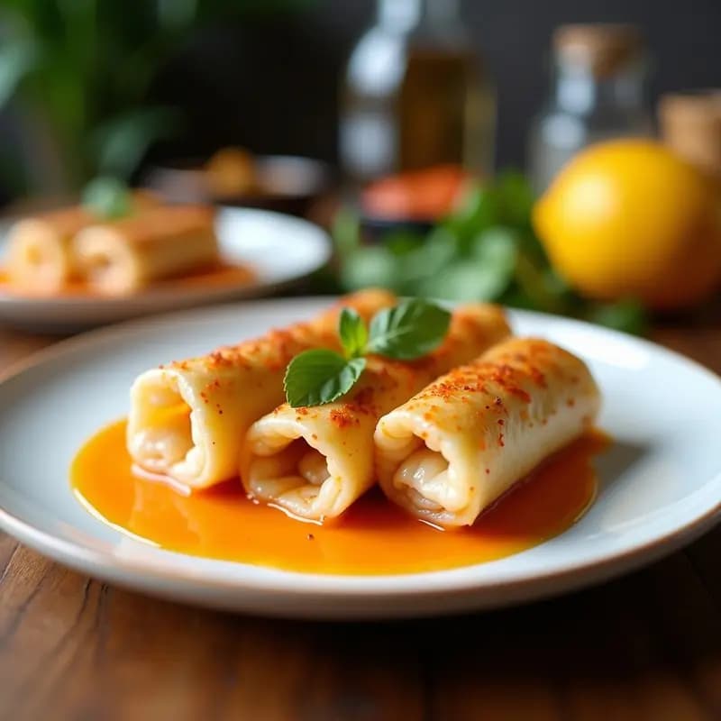 Rollitos de Primavera de Camarón y Mango con Salsa Hoisin: Receta Vietnamita Crujiente