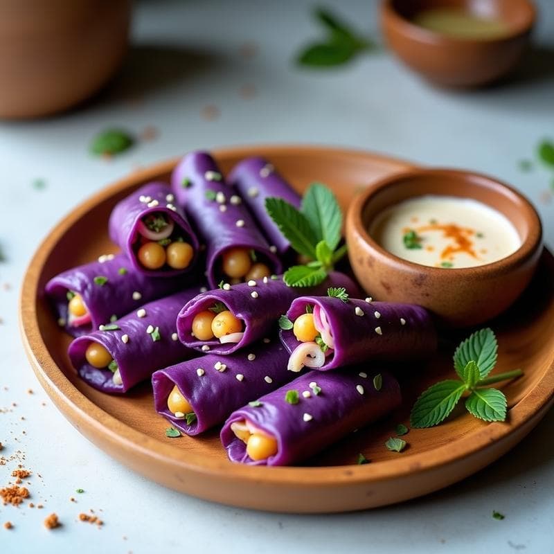 Rollitos de Primavera de Col Rellena con Garbanzos y Tahini: Receta Libanesa Crudivegana