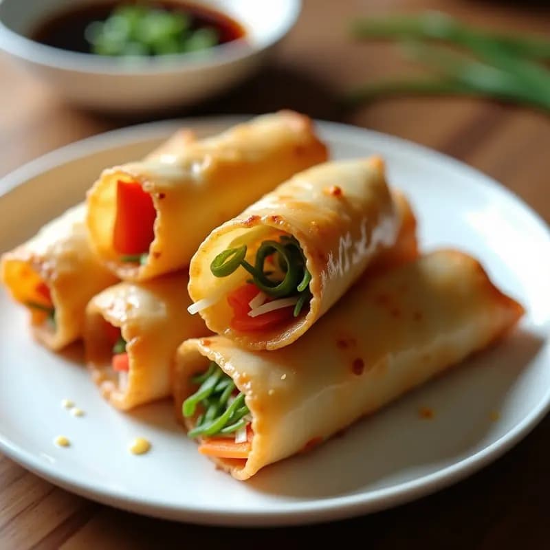 Rollitos de Primavera de Lenguado y Verduras: Entrante Chino Ligero y Crujiente