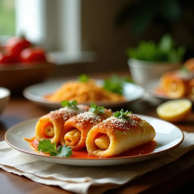 Rollitos de Primavera Fritos con Queso Philadelphia y Mermelada de Chili: Entrante Fusion