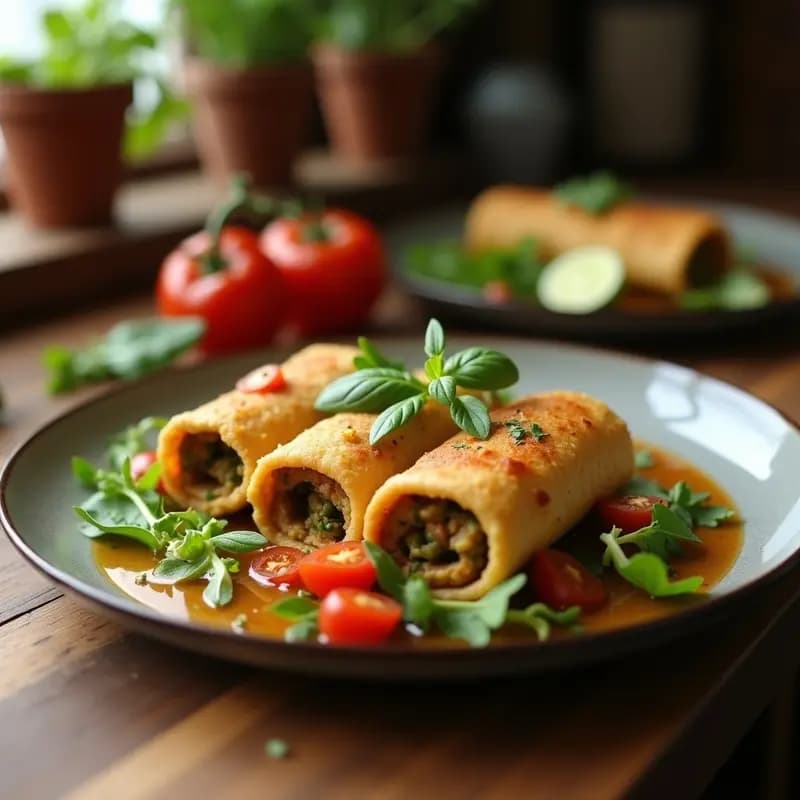 Rollitos de Primavera Veganados con Repollo y Zanahoria: Receta China Crujiente y Ligera