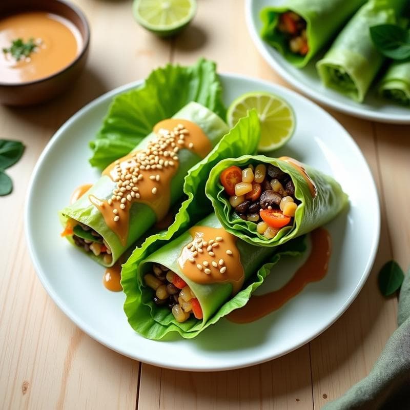 Rollitos de Primavera Veganos con Salsa de Cacahuete: Receta en Olla Express Sin Freír