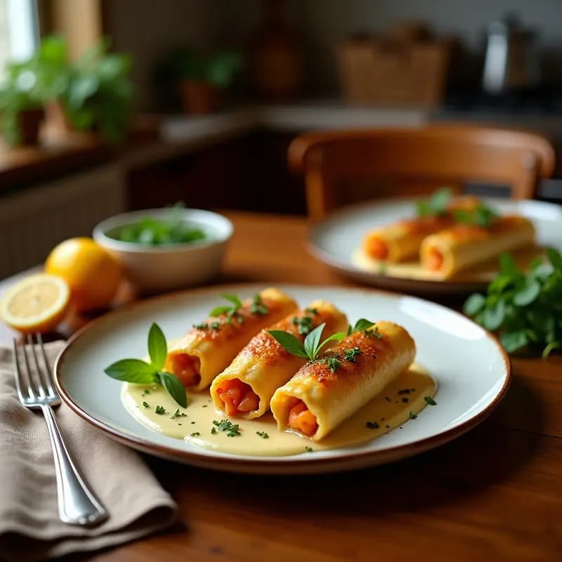 Rollitos de Primavera de Zucchini y Camarones: Receta China Baja en Calorías