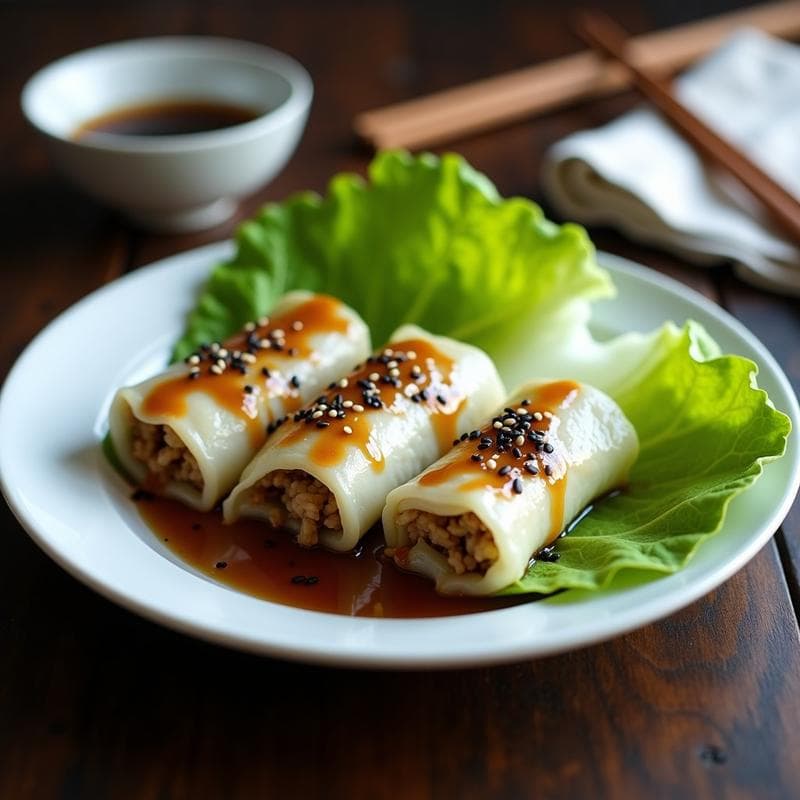 Rollitos de Repollo Rellenos de Arroz Salteado y Champiñones: Receta China Sin Gluten