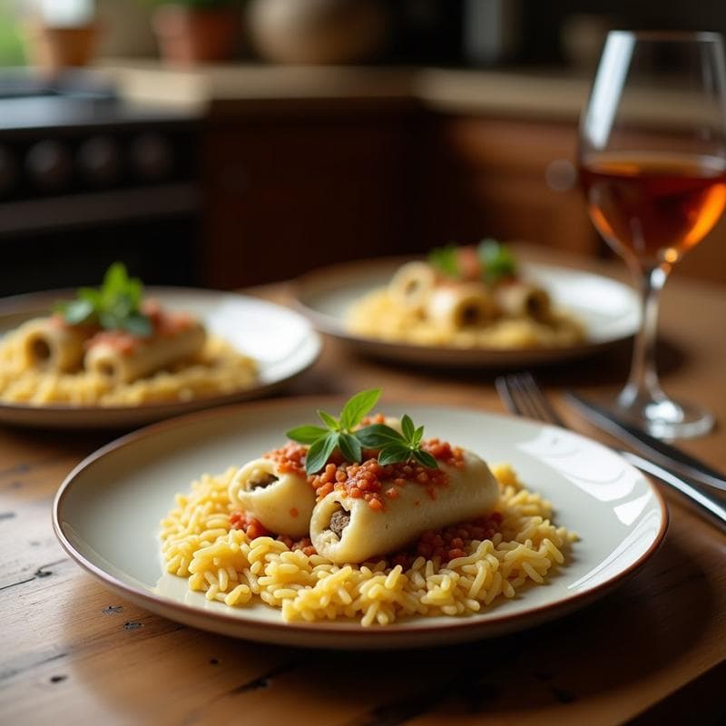 Rollitos de Repollo Rellenos de Arroz Salvaje y Champiñones: Receta Ucraniana en Olla Exprés en 20 Minutos