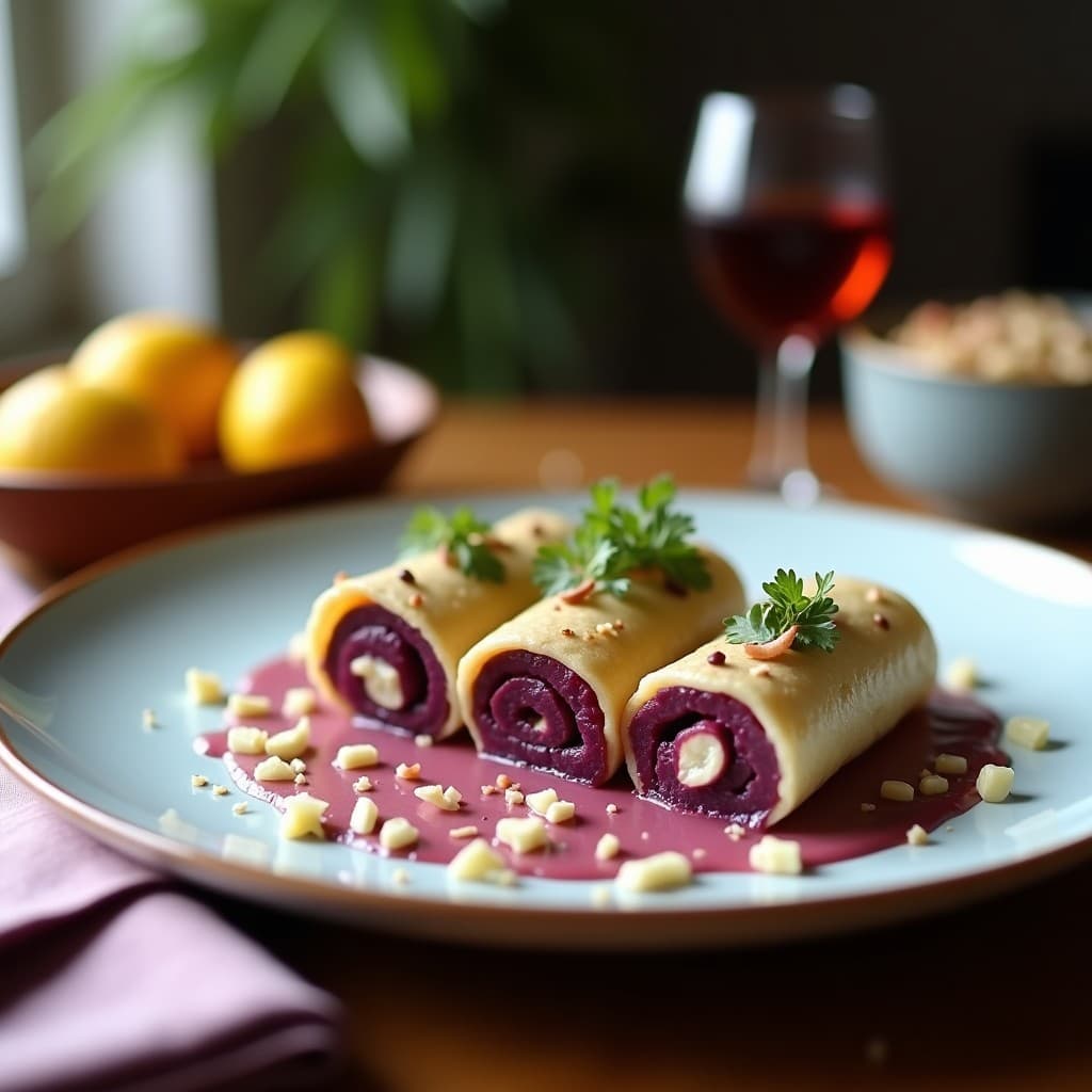 Rollitos de Repollo Morado con Requesón y Hinojo: Entrante Keto y Sin Horno