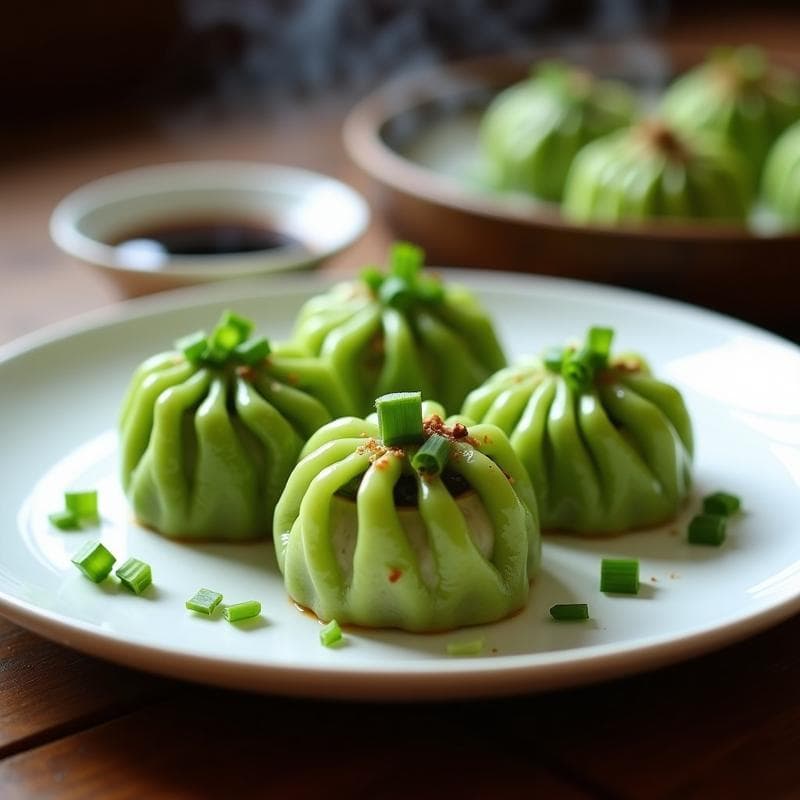 Rollitos de Repollo Rellenos de Since de Soja y Champiñones Shitake: Receta China Vegana al Vapor