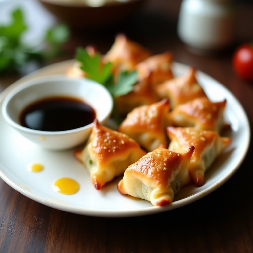Rollitos de Wonton Crujientes con Relleno de Pollo y Bambú: Receta China en Airfryer