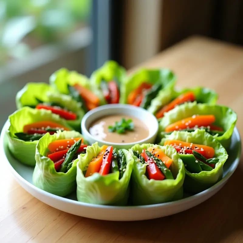Rollo de Primavera Crudivegano con Salsa de Tamari: Receta China Sin Fritura en 15 Minutos
