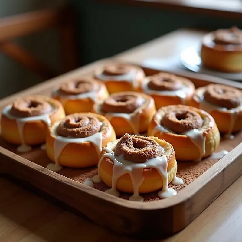 Rollos de Canela Rellenos de Crema de Avellana y Trozos de Kit Kat: Desayuno o Merienda de Campeones