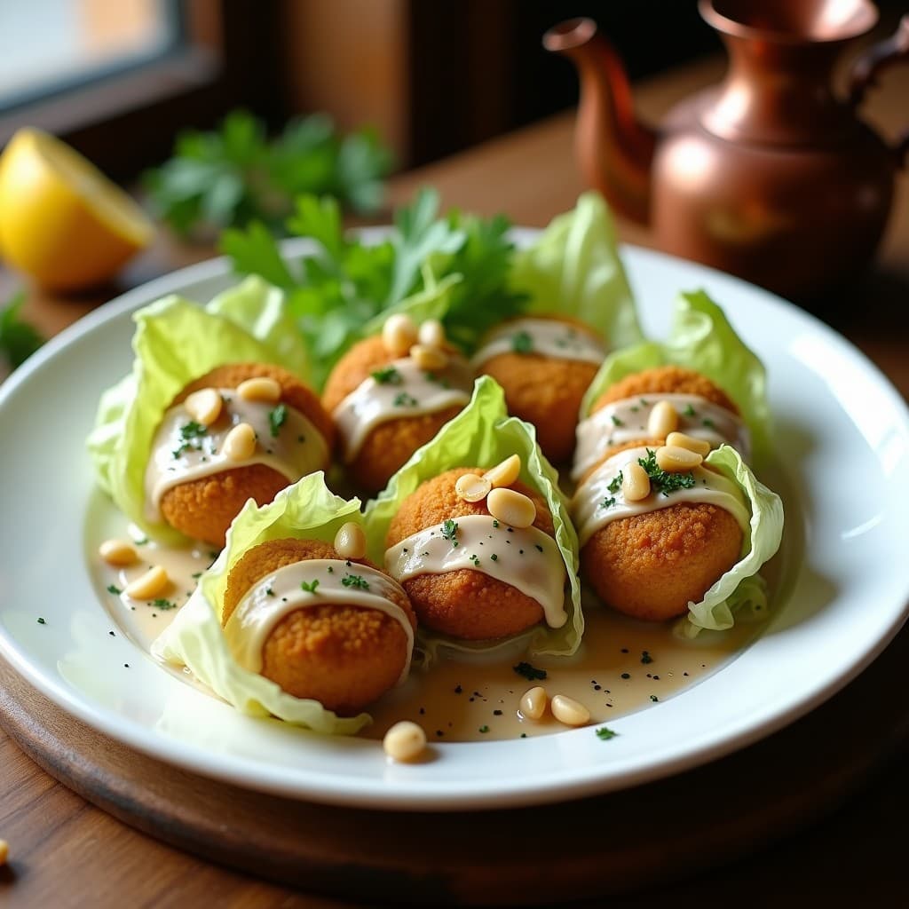 Rollos de Col Rellena de Falafel y Tahini: Receta Libanesa en Airfryer sin Freír