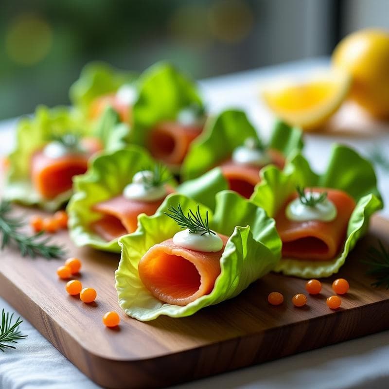 Rollos de Lato con Salmón Ahumado y Crema de Eneldo: Entrante Escandinavo en 15 Minutos
