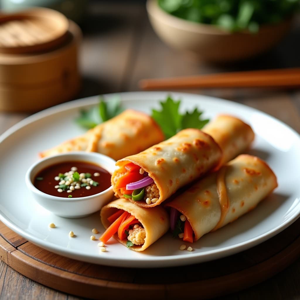 Rollos de Primavera Veganizados con Jackfruit: Receta China Crujiente en Airfryer