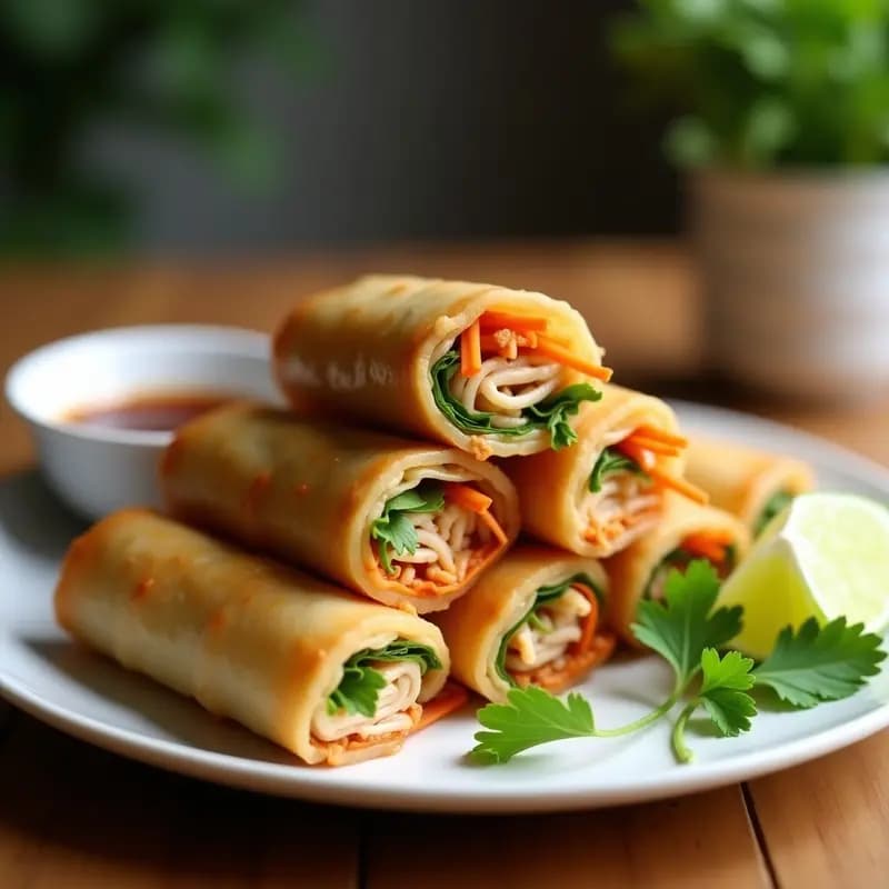 Rollos de Primavera Vietnamitas con Salsa Hoisin: Receta en Airfryer y Sin Gluten