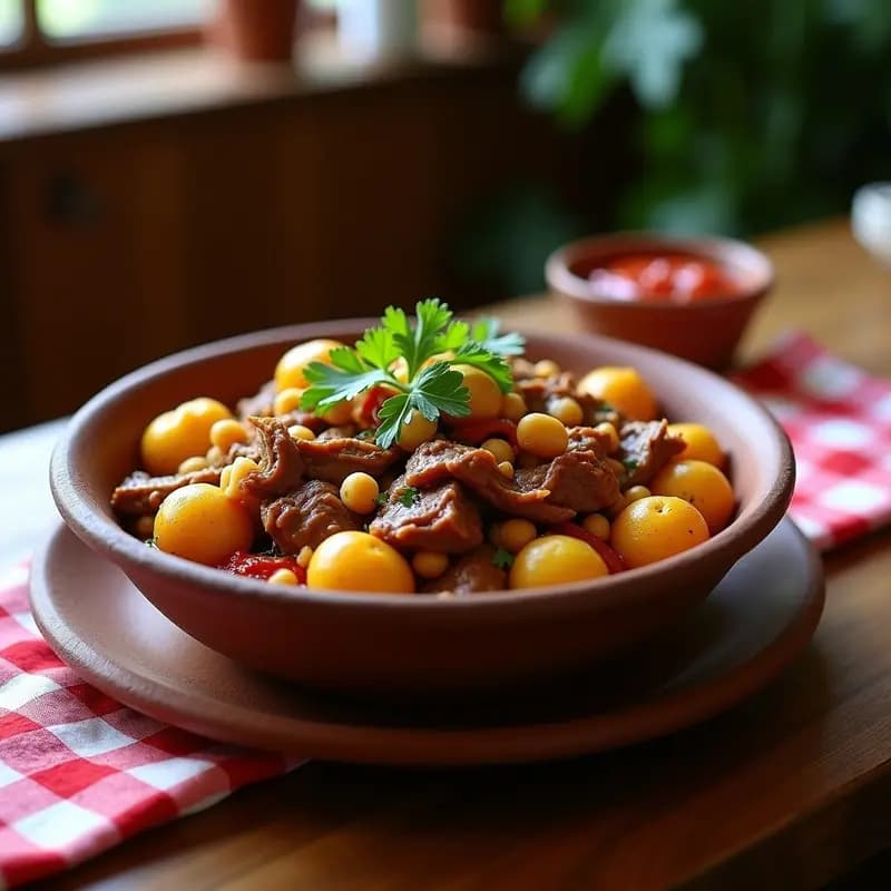 Ropa Vieja Canaria con Garbanzos y Papas Arrugadas: Receta de Aprovecho con Toque Atlántico