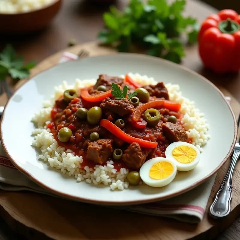 Ropa Vieja Cubana con Arroz Blanco: Receta Tradicional de Carne Desmenuzada