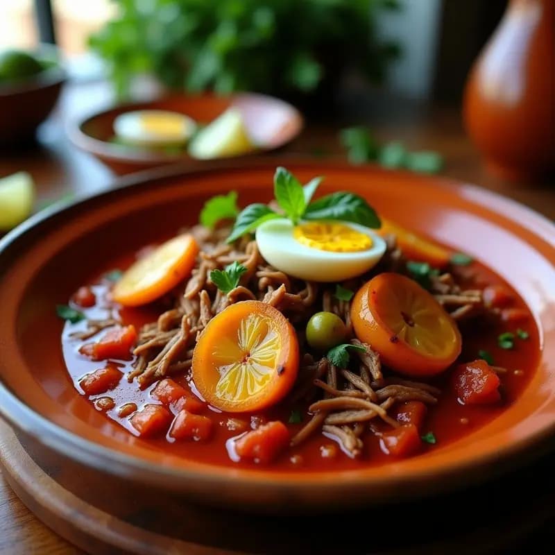Ropa Vieja Cubana con Plátanos Maduros: Receta de Carne Desmenuzada en Salsa de Tomate