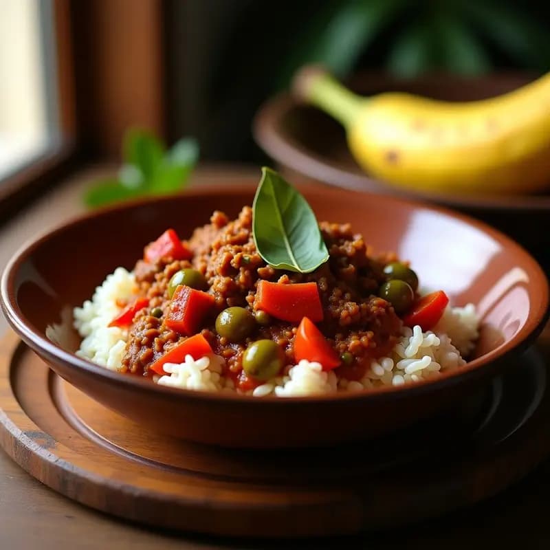 Ropa Vieja Cubana: Estofado de Ternera Desmenuzada con Pimientos y Arroz en Olla