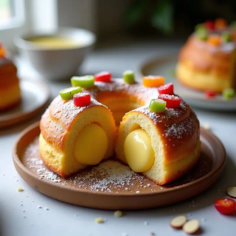 Roscon de Reyes Relleno de Crema Pastelera: Receta Casera Paso a Paso