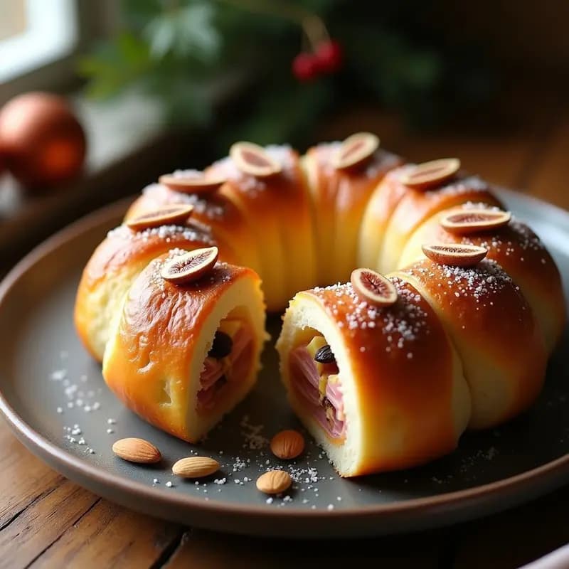 Roscon de Reyes con Sorpresa Salada: Receta Innovadora para el Día de Reyes