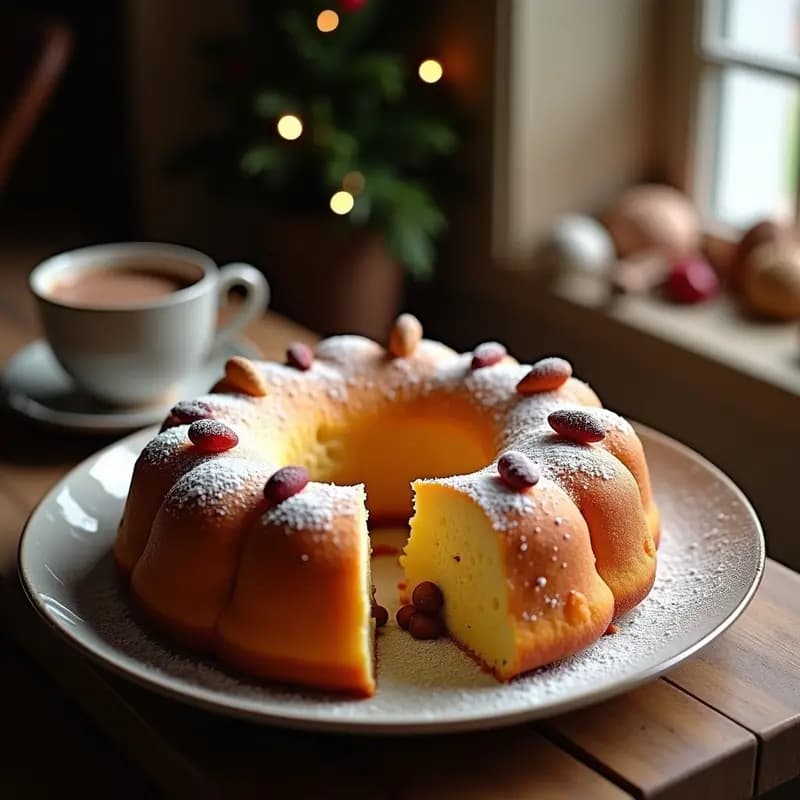 Roscón de Reyes Tradicional con Sorpresa: Postre Navideño Casero y Esponjoso