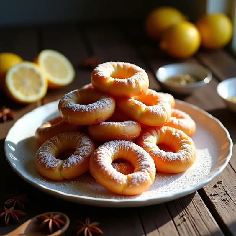 Roscos de Vino con Anís y Ralladura de Limón: Dulces Tradicionales para Fiestas
