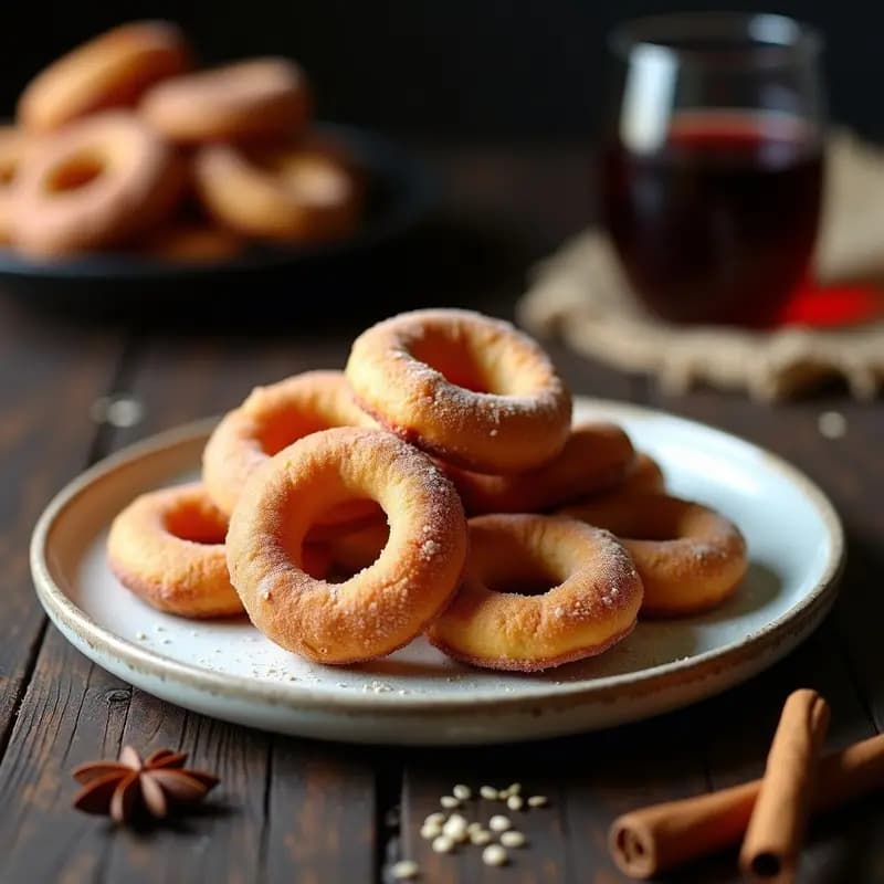 Roscos de Vino Tinto: Postre Andaluz de Carnival con Toque Especiado