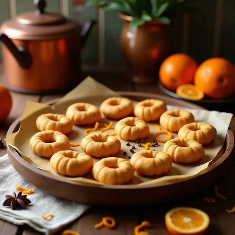 Roskas de anís y ralladura de naranja: Galletas Alicantinas Sin Mantequilla y Esponjosas