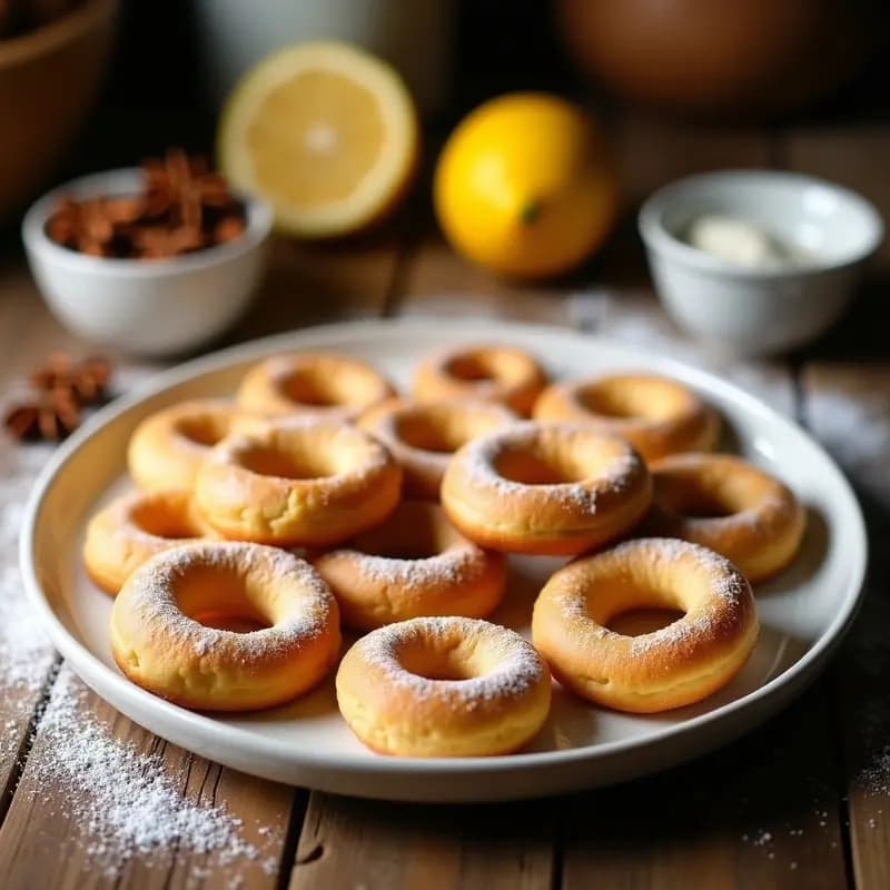 Rosquillas de Anís y Limón: Postre Tradicional Andaluz para Desayunar