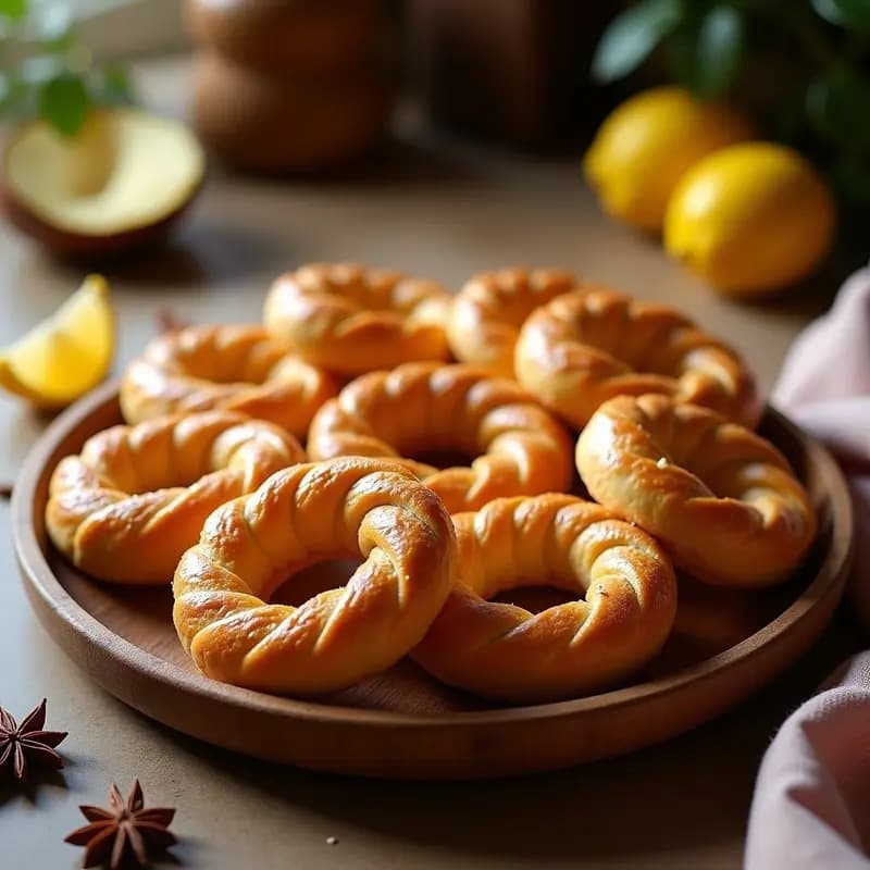 Rosquillas de Anís y Limón: Receta de Feria en Forma de Lazo