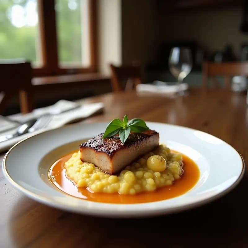 Rosticciana de Cerdo con Polenta Cremosa: Receta Italiana en Olla Lenta con Toque Rustico