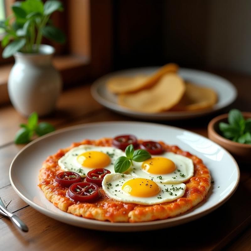 Sabich de Berenjena Asada con Huevos de Lino: Receta Israelí Vegana en 25 Minutos