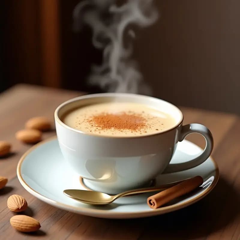 Salep Turco: Bebida Caliente de Orquídea con Canela y Leche de Almendras