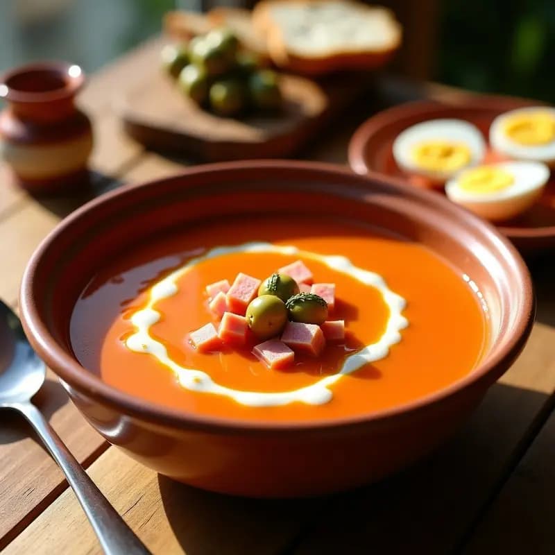 Salmorejo con Jamón y Huevo Duro: Receta Andaluza Fresca para el Verano
