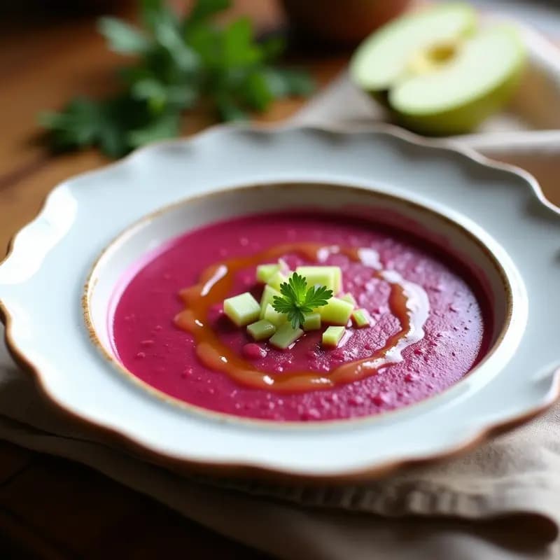 Salmorejo de Remolacha y Manzana: Gazpacho Dulce-Salado Sin Gluten y Vegano