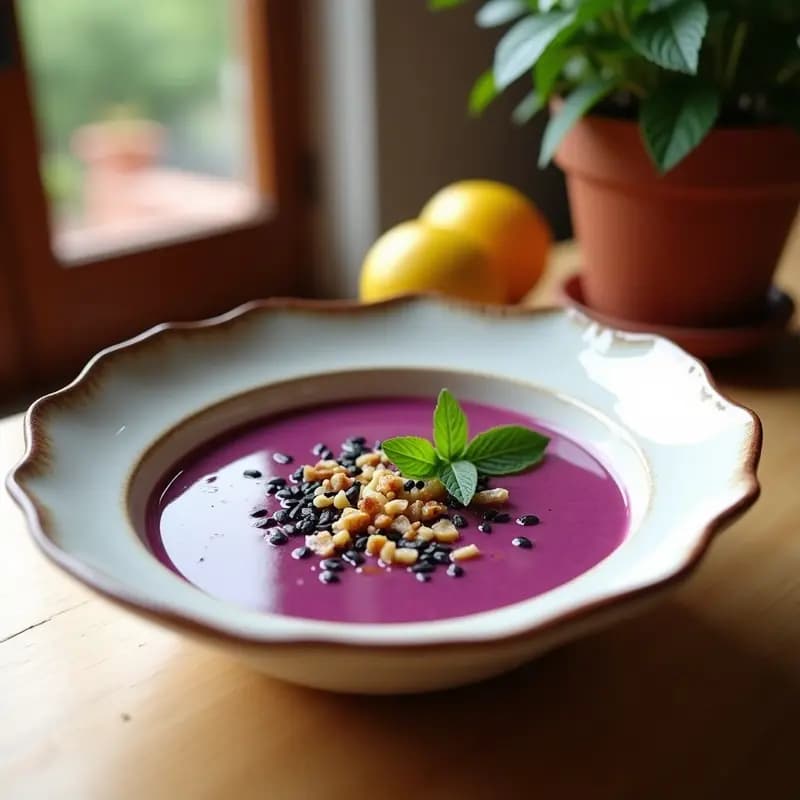 Salmorejo de Remolacha y Nueces: Sopa Fría Andaluza con Toque Innovador