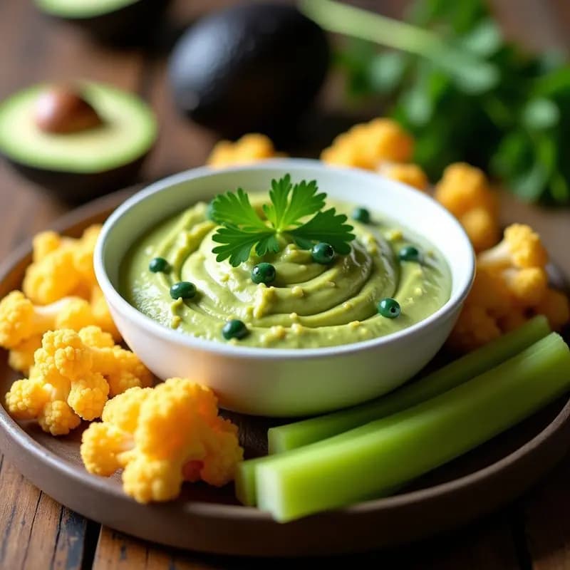 Salsa de Aguacate y Cilantro con Jalapeño: Dip Mexicano Keto para Todo