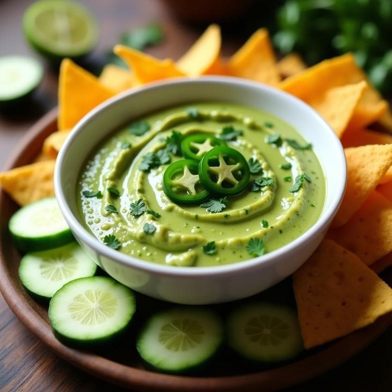 Salsa de Aguacate y Cilantro con Jalapeños: Dip Vegano y Keto para Tacos