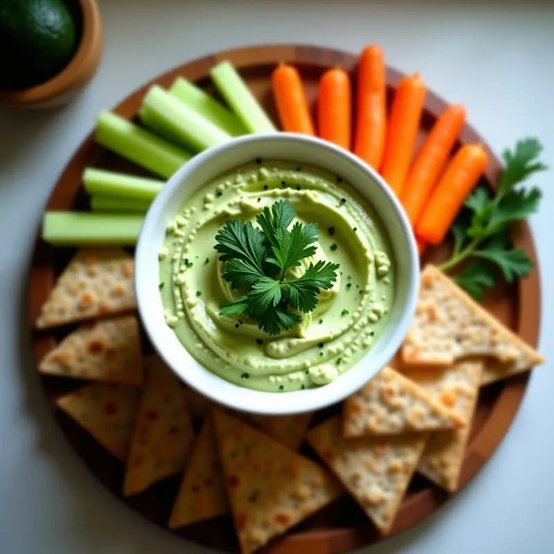 Salsa de Aguacate y Yogur Griego con Hierbas Frescas: Dip Saludable para Aperitivos