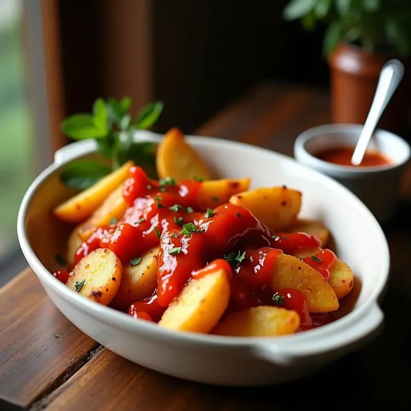 Salsa Brava con Patatas en Airfryer: Receta Crujiente y Rápida en 25 Minutos