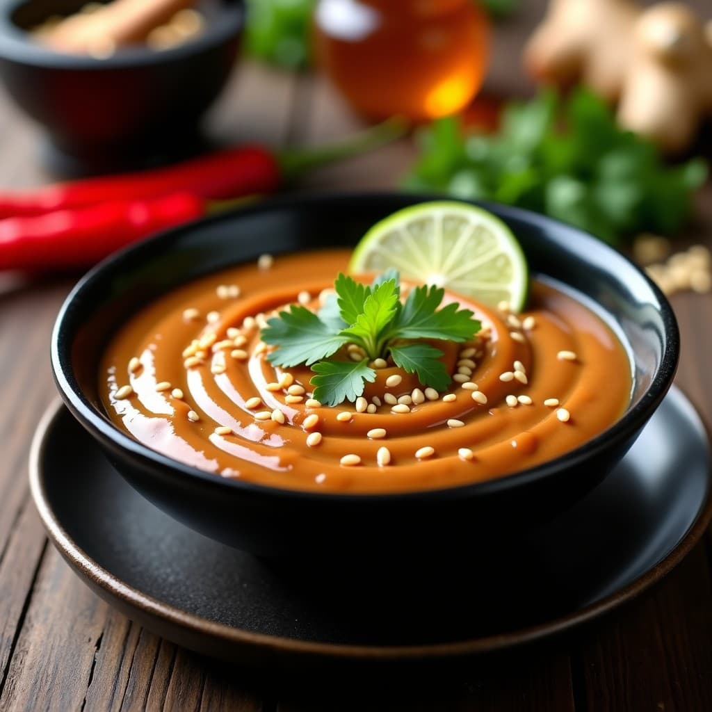 Salsa de Cacahuete Picante y Miel de Dátil: Receta Tailandesa Vegana para Fideos o Ensaladas