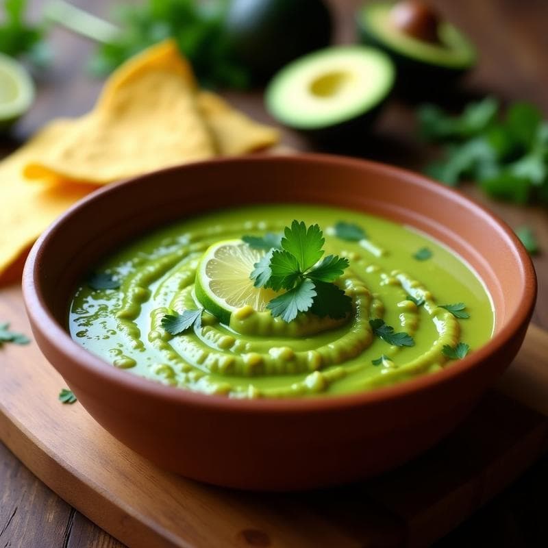Salsa de Cilantro y Limón con Aguacate: Aderezo Mexicano Sin Lácteos
