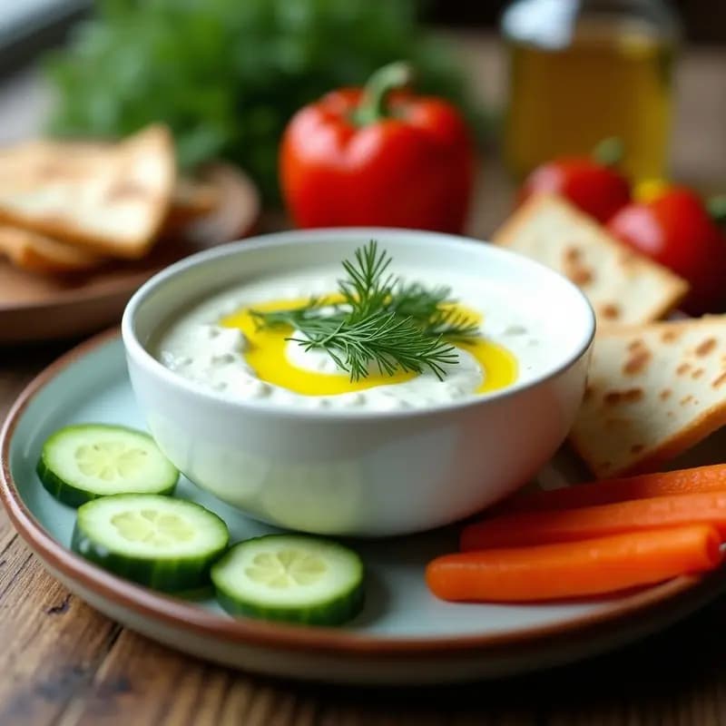 Salsa de Yogur Griega, Pepino y Eneldo con Toque de Ajo: Receta para Tupper Sin Gluten