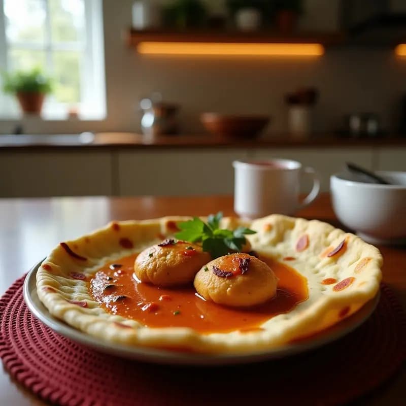 Sam Cosa de Masala con Pan Naan Integral: Receta India Picante y Alta en Fibra
