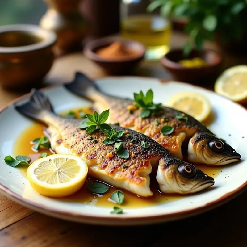 Samak Mashwi con Limón y Especias: Receta Libanesa de Pescado a la Parrilla