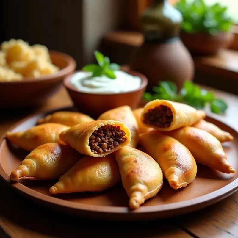 Sambeusa de Carne Picante y Cebolla: Empanadillas Africanas en Airfryer con Toque Etíope